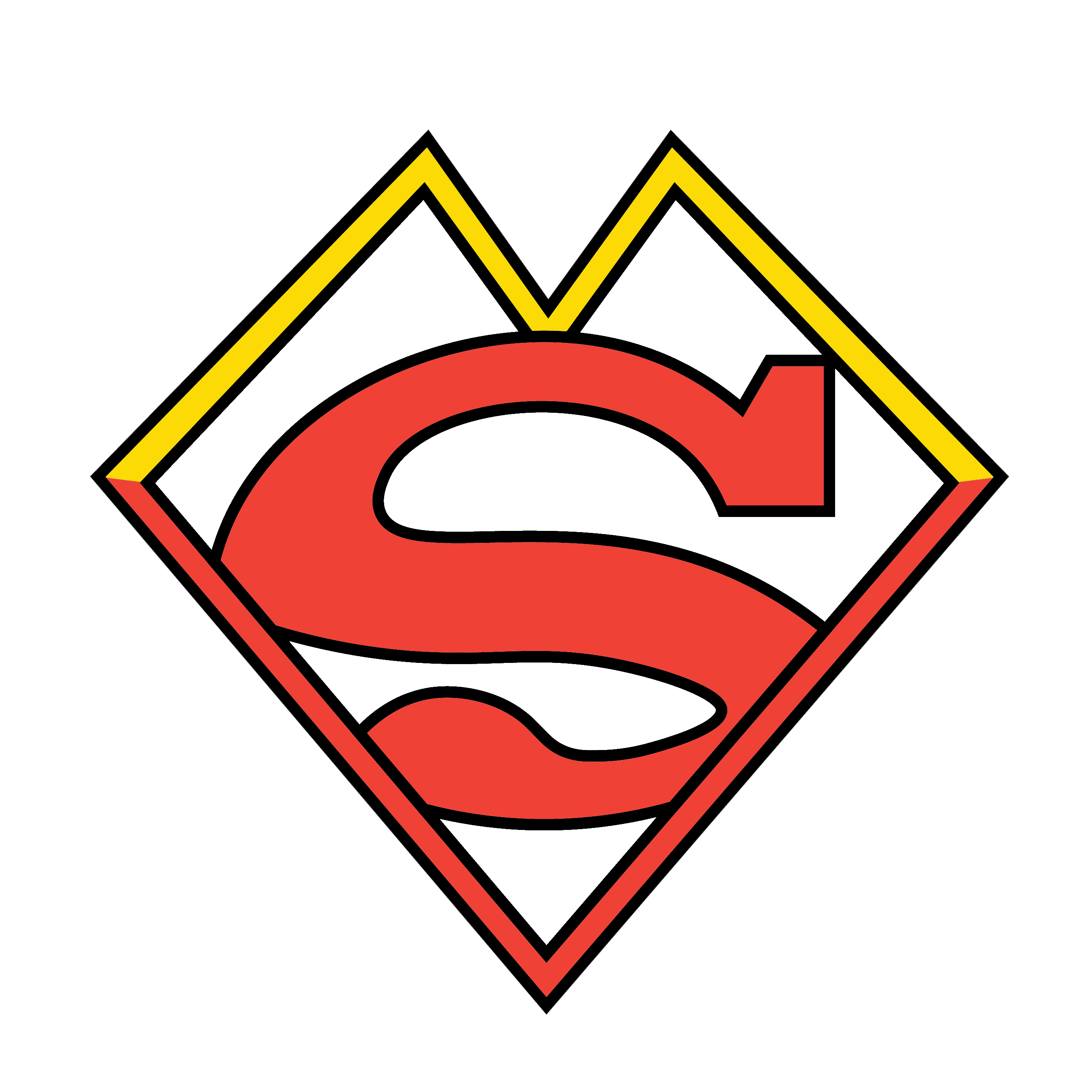 The logo is a combination of the S and V letters, similar to Superman's costume